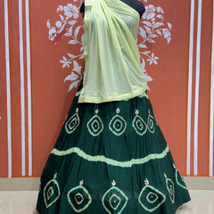 PURE CHINON HANDWORK GOTA PATTI LEHENGA