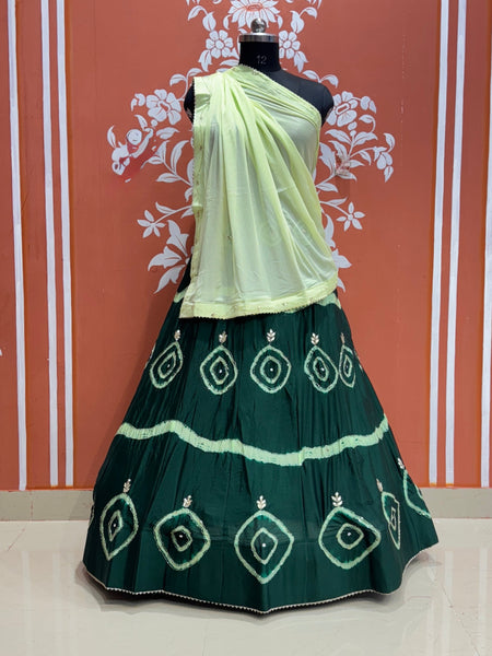PURE CHINON HANDWORK GOTA PATTI LEHENGA