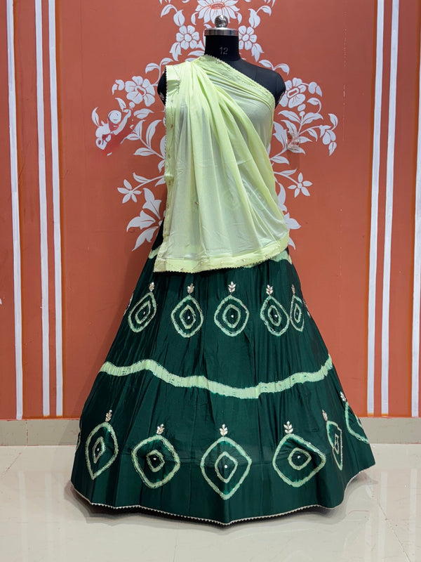 PURE CHINON HANDWORK GOTA PATTI LEHENGA