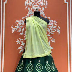 PURE CHINON HANDWORK GOTA PATTI LEHENGA