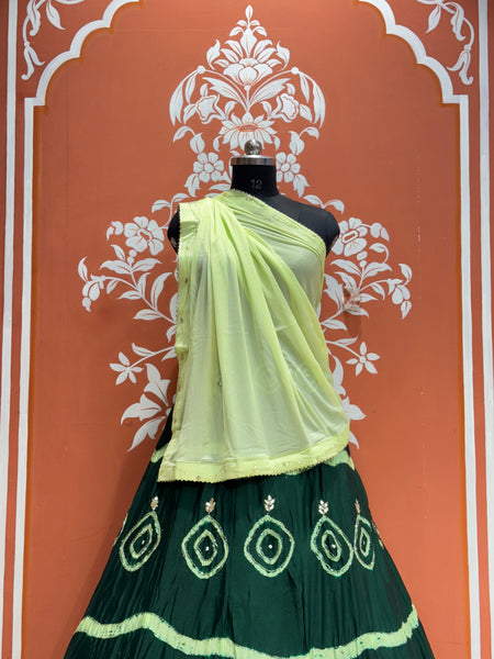 PURE CHINON HANDWORK GOTA PATTI LEHENGA