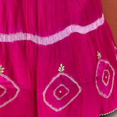 PURE CHINON HANDWORK GOTA PATTI LEHENGA