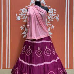 PURE CHINON HANDWORK GOTA PATTI LEHENGA
