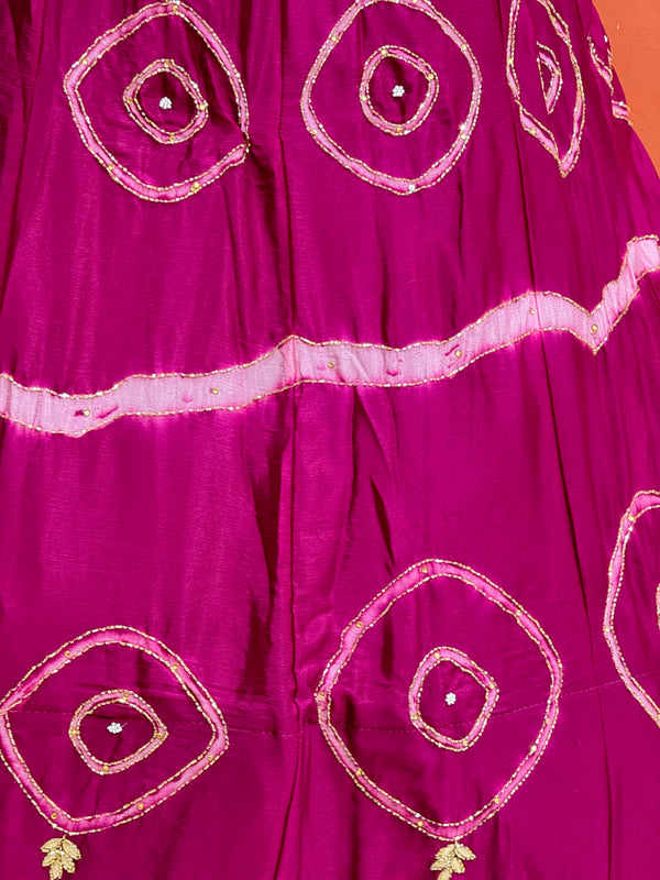 PURE CHINON HANDWORK GOTA PATTI LEHENGA