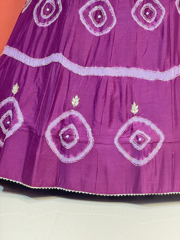 PURE CHINON HANDWORK GOTA PATTI LEHENGA