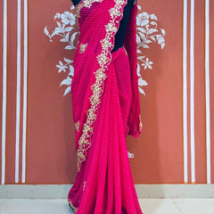 MOTHRA LEHERIYA GOTA PATTI SAREE