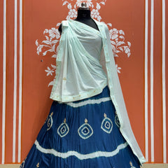PURE CHINON HANDWORK GOTA PATTI LEHENGA
