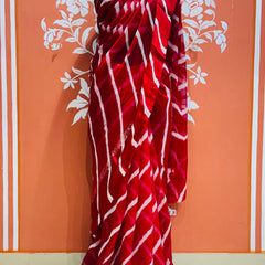 PURE VISCOS GEORGETTE LEHERIYA SAREE