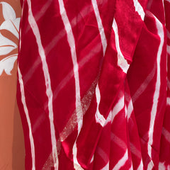 PURE VISCOS GEORGETTE LEHERIYA SAREE