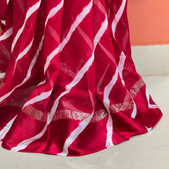 PURE VISCOS GEORGETTE LEHERIYA SAREE
