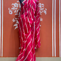 PURE VISCOS GEORGETTE LEHERIYA SAREE