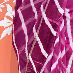 PURE VISCOS GEORGETTE LEHERIYA SAREE