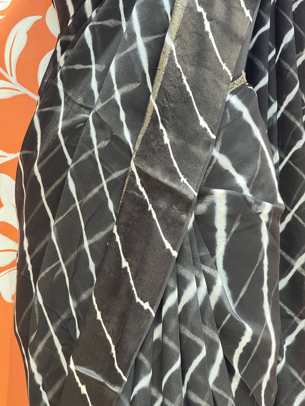 PURE VISCOS GEORGETTE LEHERIYA SAREE
