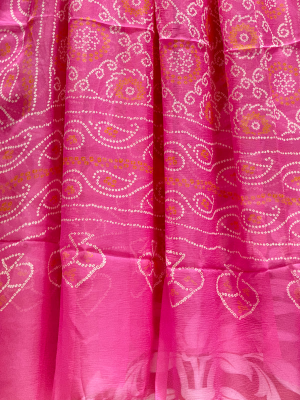 PURE CHIFFON BHANDEJ DUPATTA
