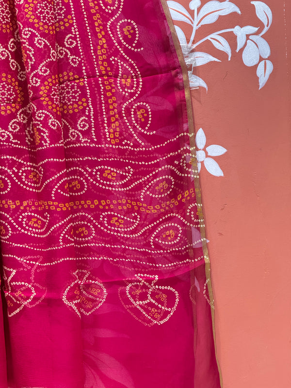 PURE CHIFFON BHANDEJ DUPATTA