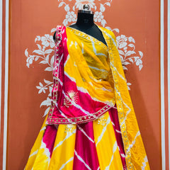CHINON GOTA PATTI DOUBLE SHADE LEHENGA