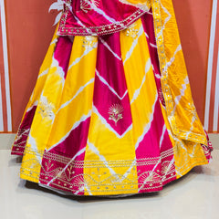 CHINON GOTA PATTI DOUBLE SHADE LEHENGA