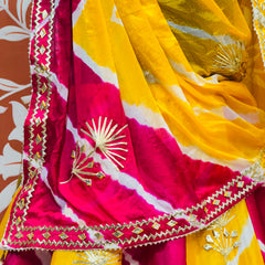 CHINON GOTA PATTI DOUBLE SHADE LEHENGA