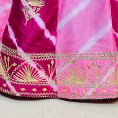 CHINON GOTA PATTI DOUBLE SHADE LEHENGA