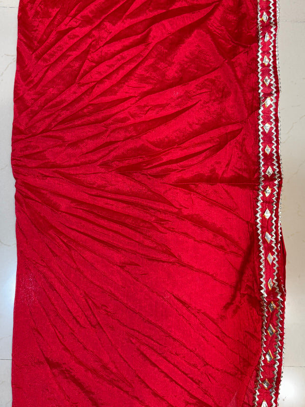 CHINON GOTA PATTI DOUBLE SHADE LEHENGA