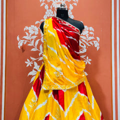 CHINON GOTA PATTI DOUBLE SHADE LEHENGA