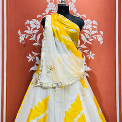 CHINON GOTA PATTI DOUBLE SHADE LEHENGA