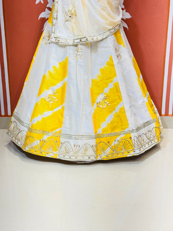 CHINON GOTA PATTI DOUBLE SHADE LEHENGA