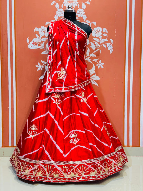 CHINON GOTA PATTI DOUBLE SHADE LEHENGA