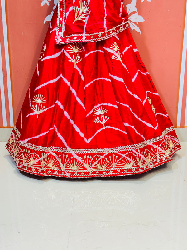 CHINON GOTA PATTI DOUBLE SHADE LEHENGA