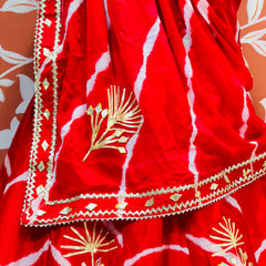 CHINON GOTA PATTI DOUBLE SHADE LEHENGA