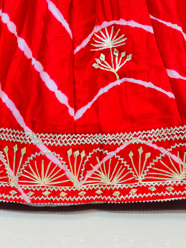 CHINON GOTA PATTI DOUBLE SHADE LEHENGA