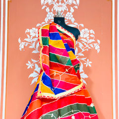 KOTA DORIYA KACHI PATTI DOUBLE BORDER LEHENGA