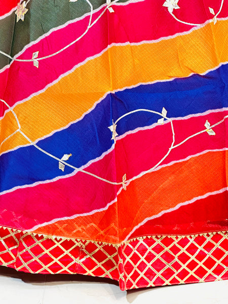 KOTA DORIYA KACHI PATTI DOUBLE BORDER LEHENGA