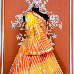 KOTA DORIYA KACHI PATTI DOUBLE BORDER LEHENGA