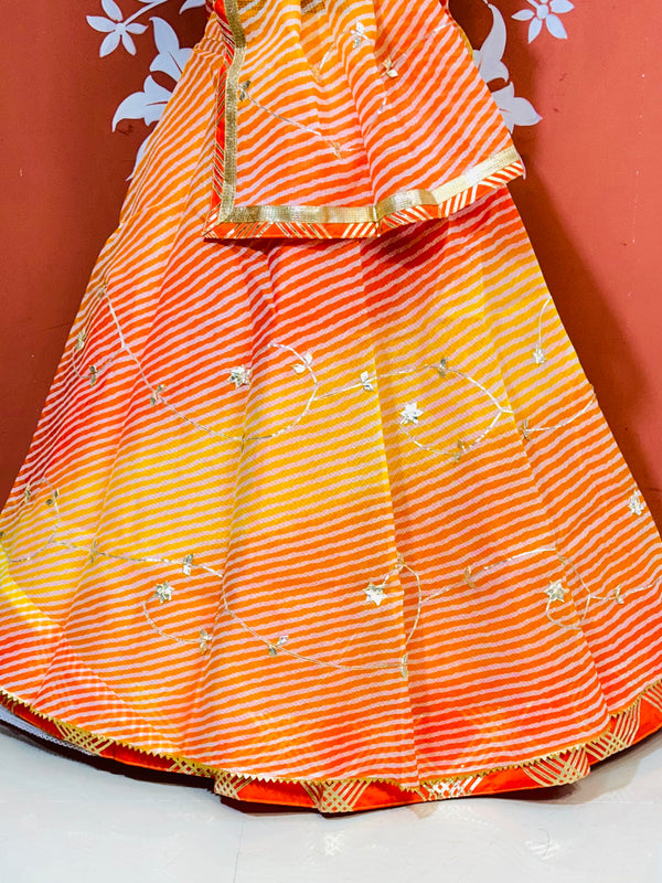 KOTA DORIYA KACHI PATTI DOUBLE BORDER LEHENGA