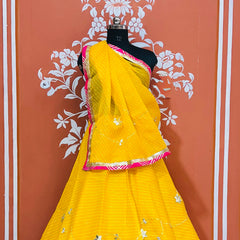 KOTA DORIYA KACHI PATTI DOUBLE BORDER LEHENGA