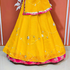 KOTA DORIYA KACHI PATTI DOUBLE BORDER LEHENGA