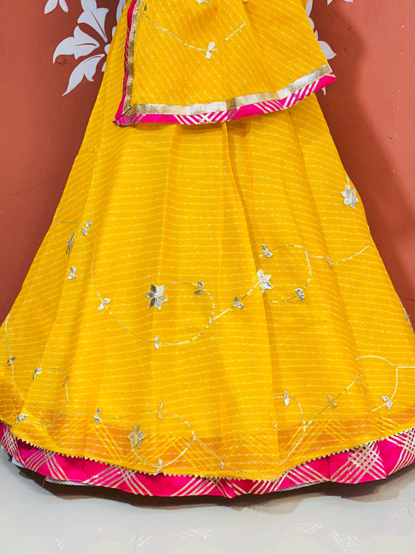 KOTA DORIYA KACHI PATTI DOUBLE BORDER LEHENGA