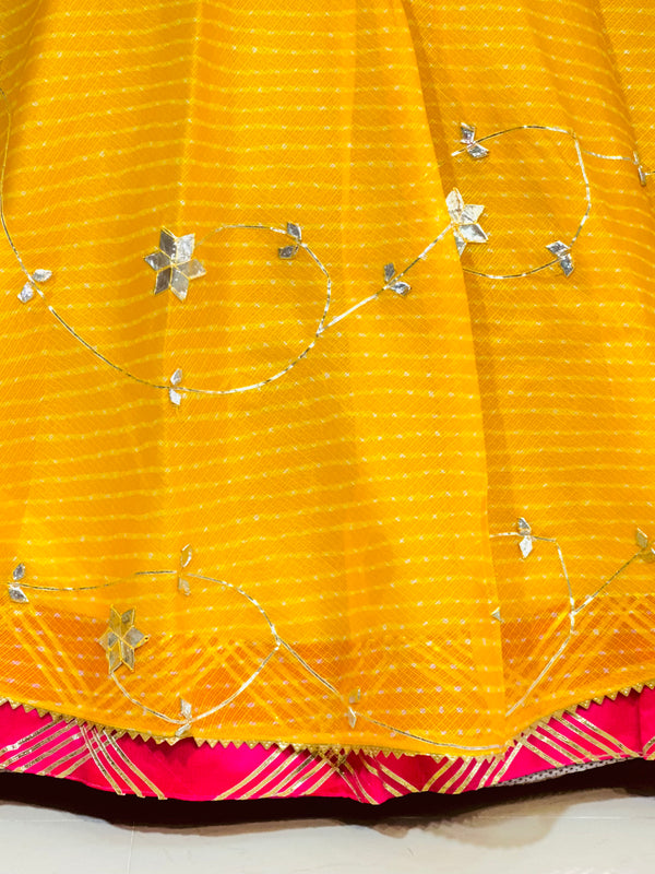 KOTA DORIYA KACHI PATTI DOUBLE BORDER LEHENGA