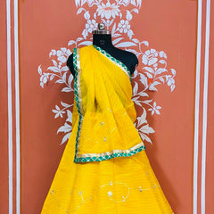 KOTA DORIYA KACHI PATTI DOUBLE BORDER LEHENGA