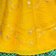 KOTA DORIYA KACHI PATTI DOUBLE BORDER LEHENGA