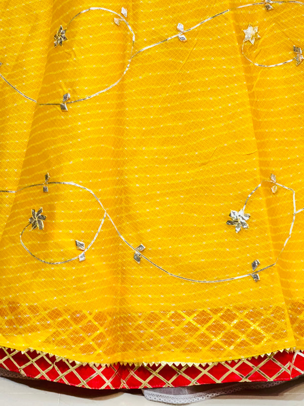 KOTA DORIYA KACHI PATTI DOUBLE BORDER LEHENGA