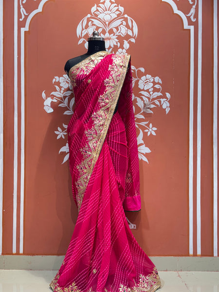 MOTHRA LEHERIYA CXC GEORGETTE SAREE