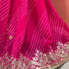 MOTHRA LEHERIYA MAYURA CXC GEORGETTE SAREE
