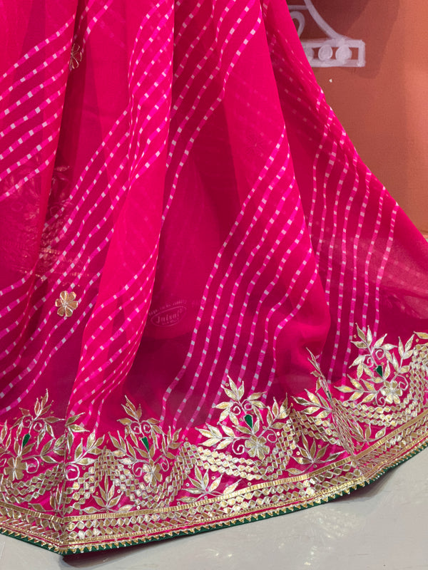 MOTHRA LEHERIYA MAYURA CXC GEORGETTE SAREE
