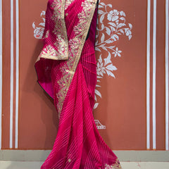MOTHRA LEHERIYA CXC GEORGETTE SAREE