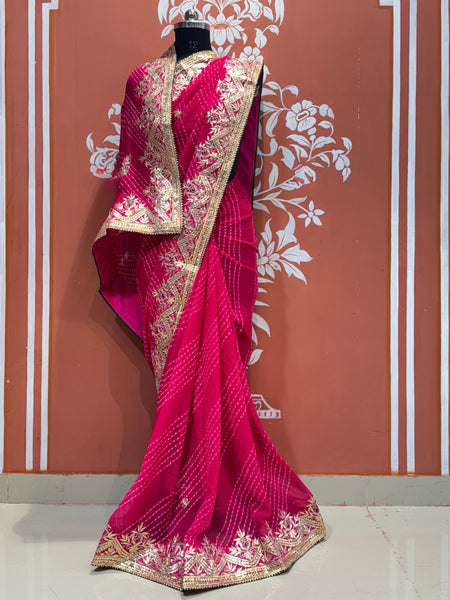 MOTHRA LEHERIYA CXC GEORGETTE SAREE