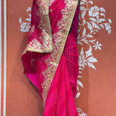 MOTHRA LEHERIYA MAYURA CXC GEORGETTE SAREE