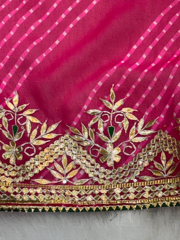 MOTHRA LEHERIYA MAYURA CXC GEORGETTE SAREE