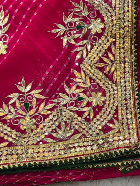 MOTHRA LEHERIYA MAYURA CXC GEORGETTE SAREE